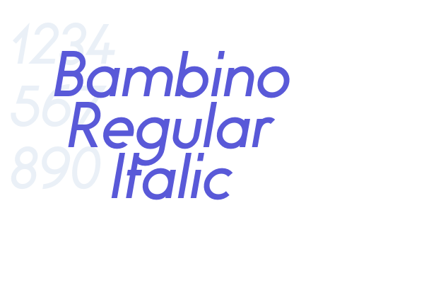 Bambino Regular Italic