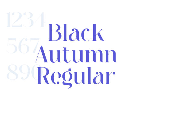 Black Autumn Regular