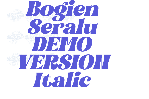 Bogien Seralu DEMO VERSION Italic