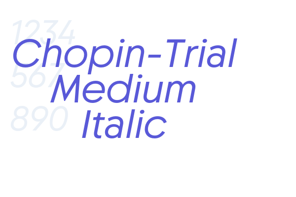 Chopin-Trial Medium Italic