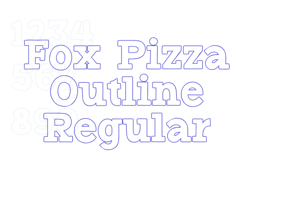 Fox Pizza Outline Regular