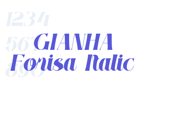 GIANHA Forisa Italic