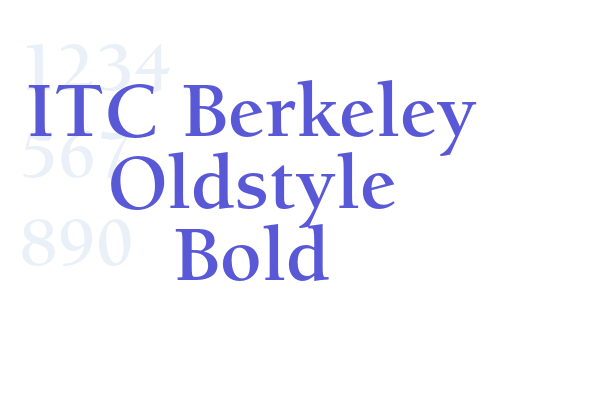 ITC Berkeley Oldstyle Bold