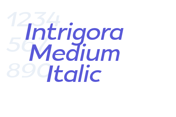 Intrigora Medium Italic