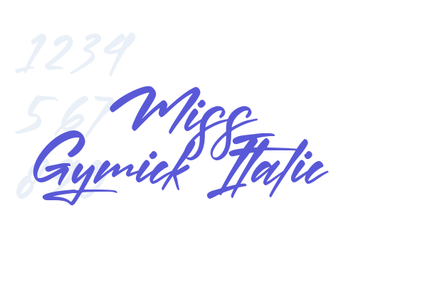 Miss Gymick Italic