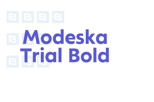 Modeska Trial Bold