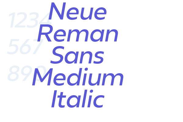 Neue Reman Sans Medium Italic