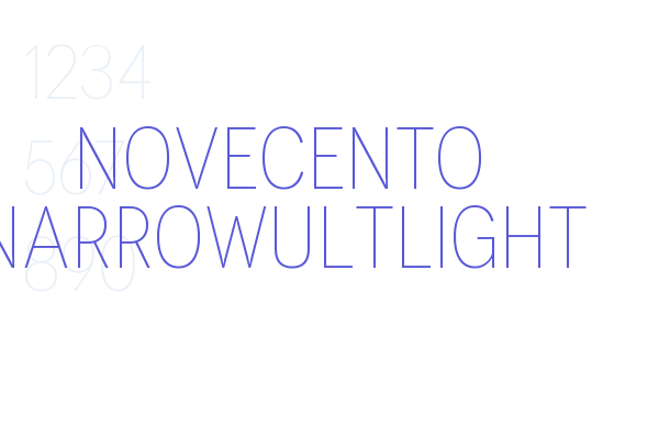 Novecento NarrowUltLight