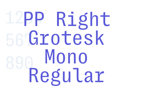 PP Right Grotesk Mono Regular