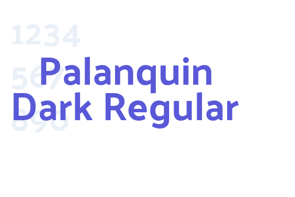 Palanquin Dark Regular