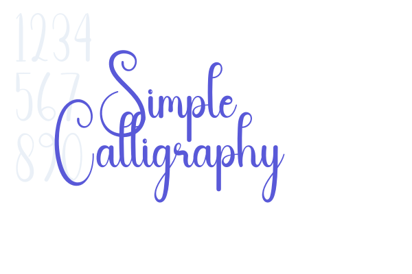 Simple Calligraphy