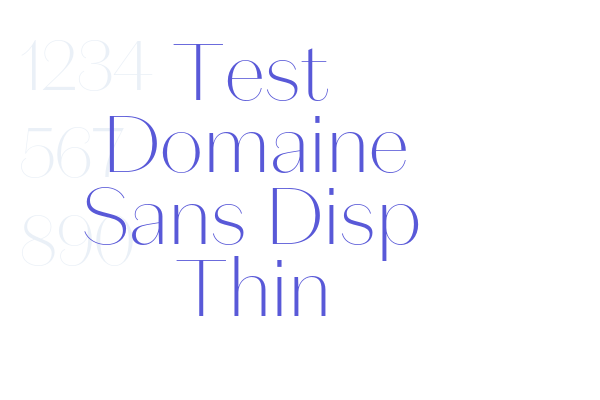 Domaine Sans Display Thin