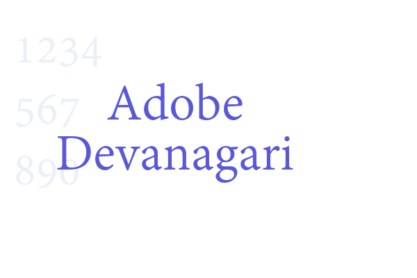 Adobe Devanagari