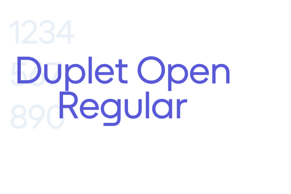 Duplet Open Regular