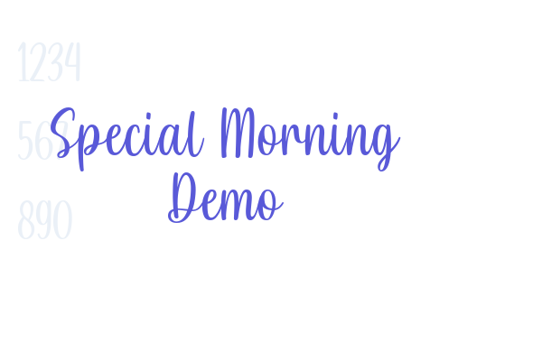 Special Morning Demo