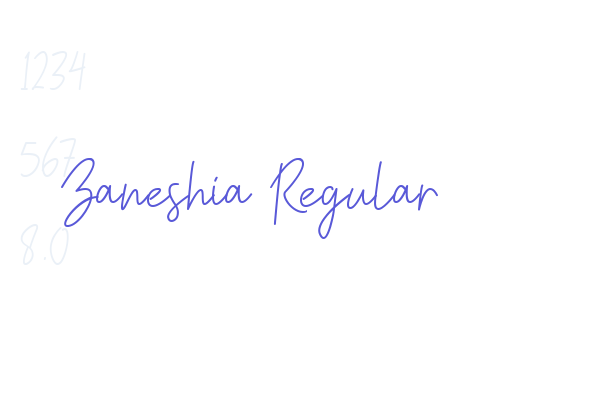 Zaneshia Regular