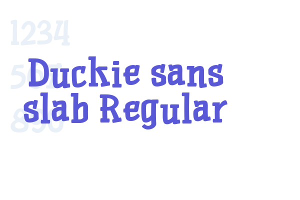 Duckie sans slab Regular