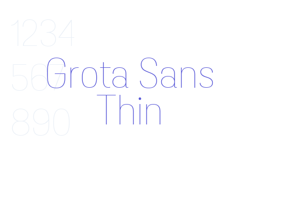 Grota Sans Thin