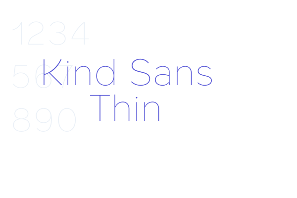 Kind Sans Thin