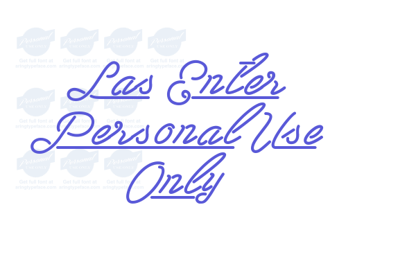 Las Enter Personal Use Only