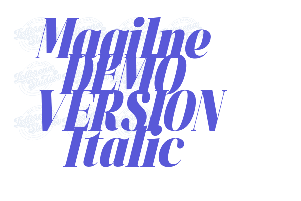 Magilne DEMO VERSION Italic