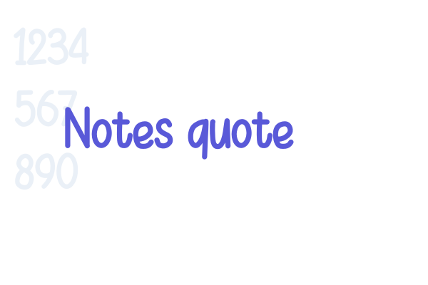 Notes quote