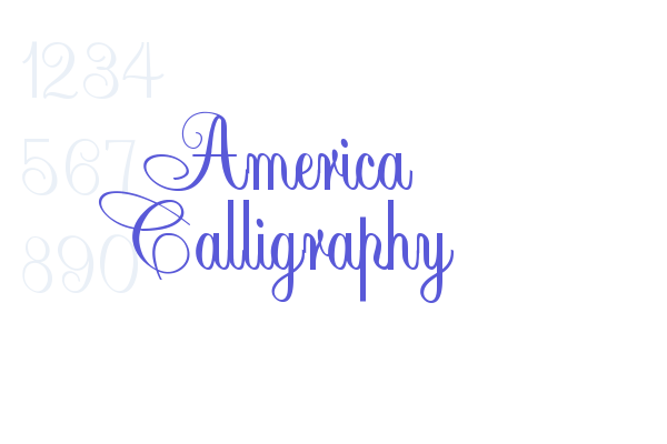 America Calligraphy