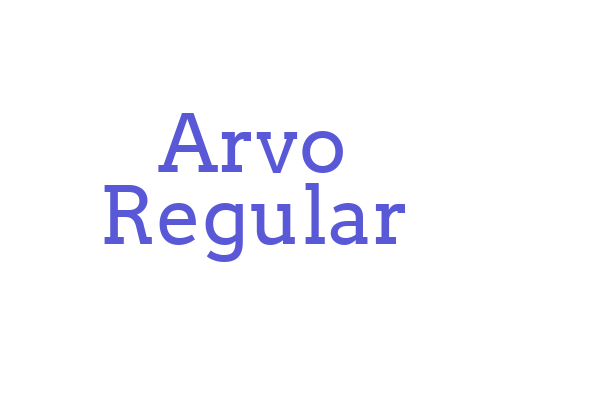 Arvo Regular