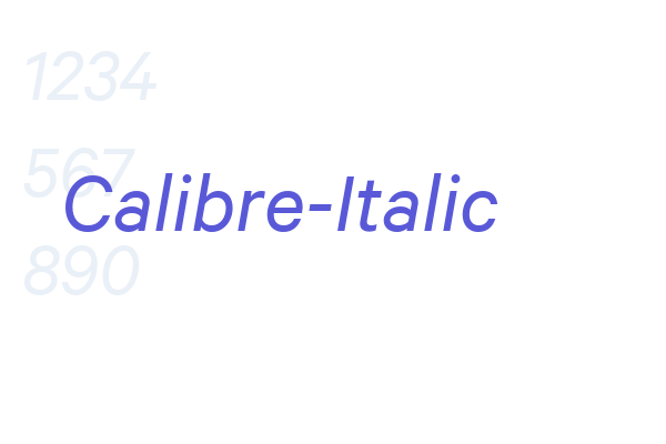 Calibre-Italic