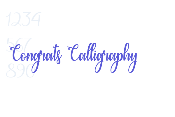 Congrats Calligraphy