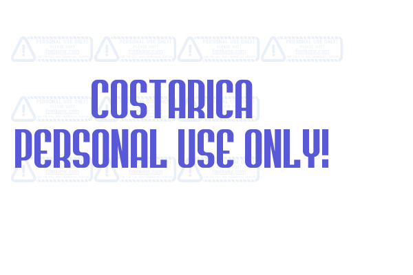 Costarica PERSONAL USE ONLY!