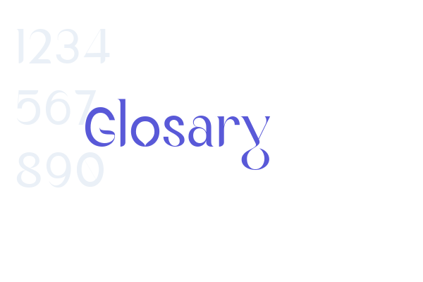 Glosary