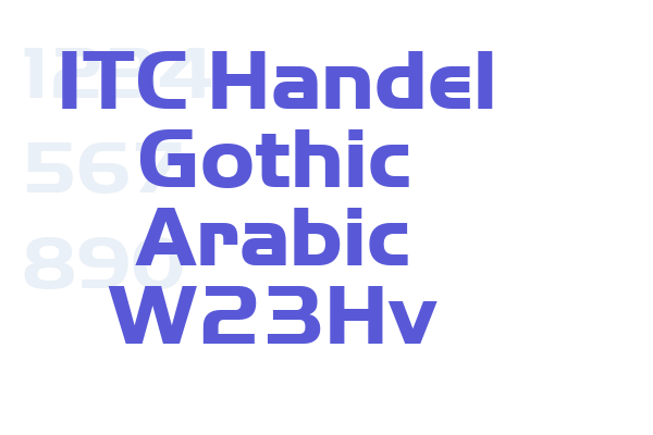 ITC Handel Gothic Arabic W23Hv