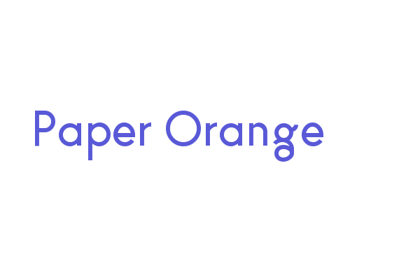 Paper Orange