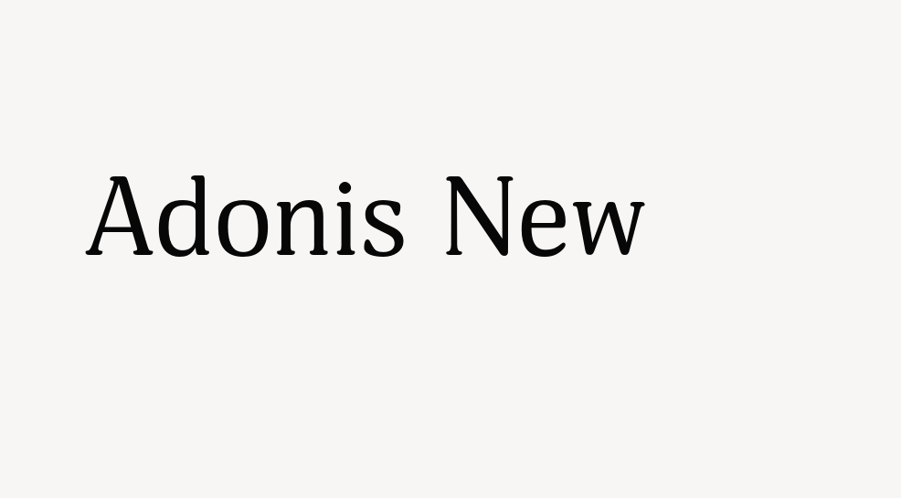 Adonis New