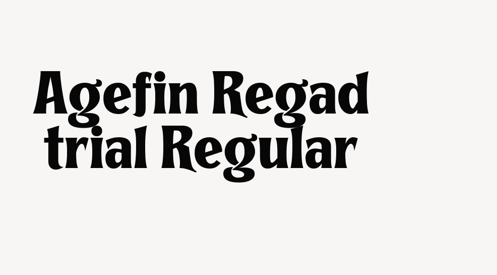 Agefin Regad trial Regular