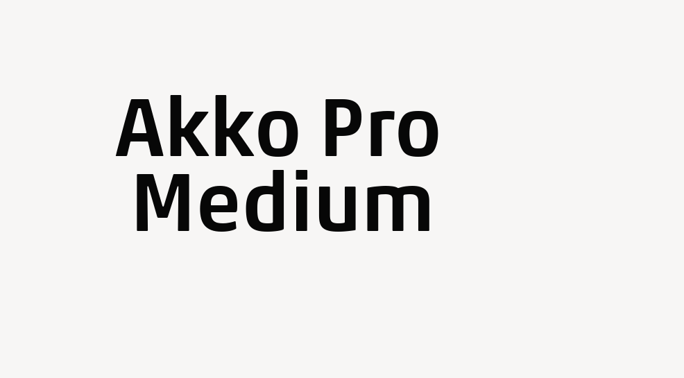 Akko Pro Medium