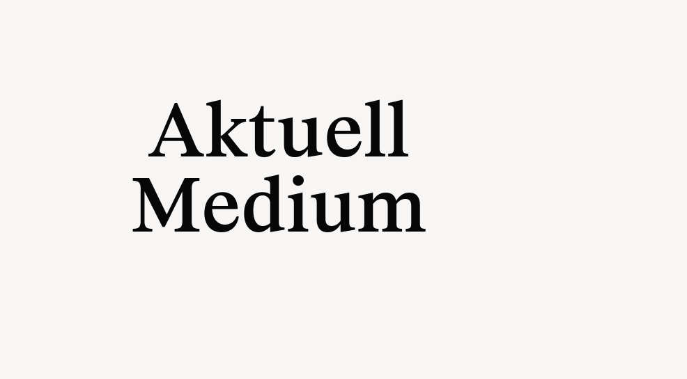 Aktuell Medium