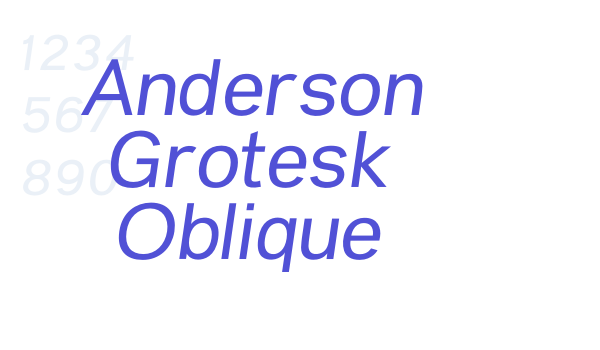 Anderson Grotesk Oblique