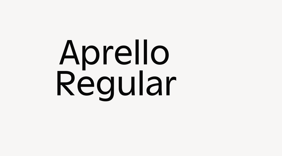 Aprello Regular