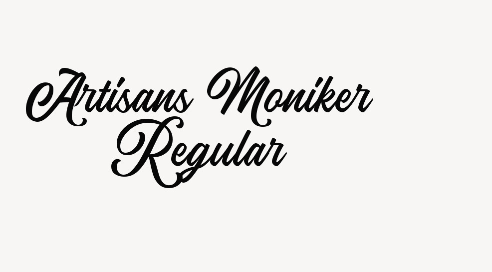 Artisans Moniker Regular