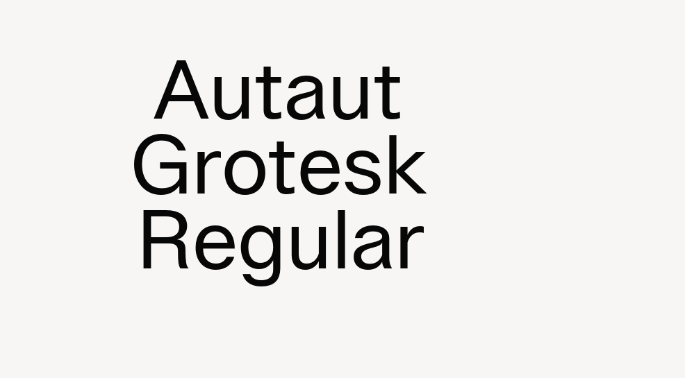 Autaut Grotesk Regular