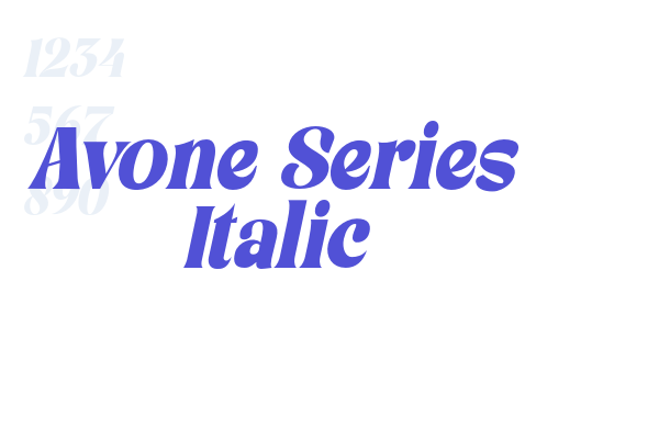 Avone Series Italic