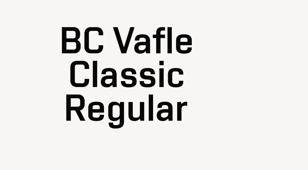 BC Vafle Classic Regular