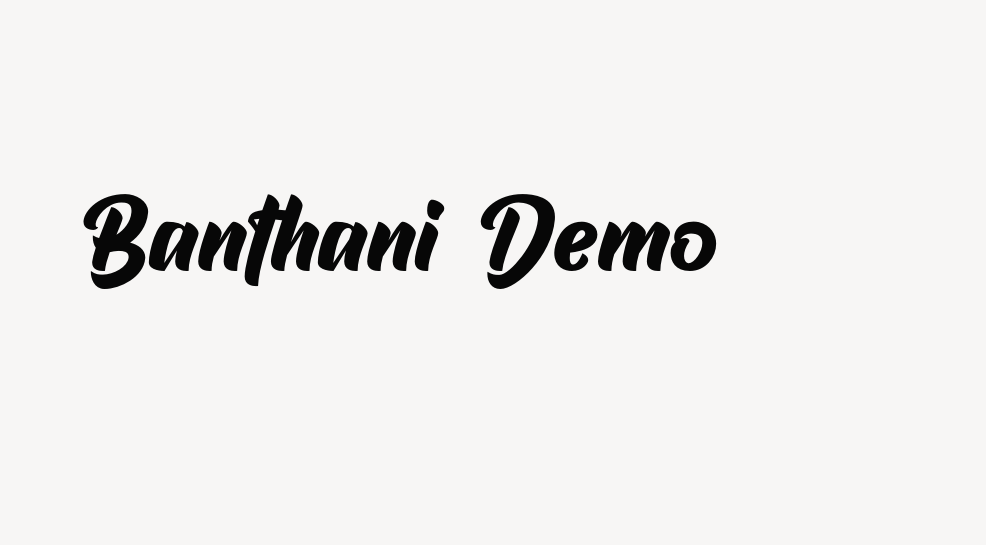 Banthani Demo