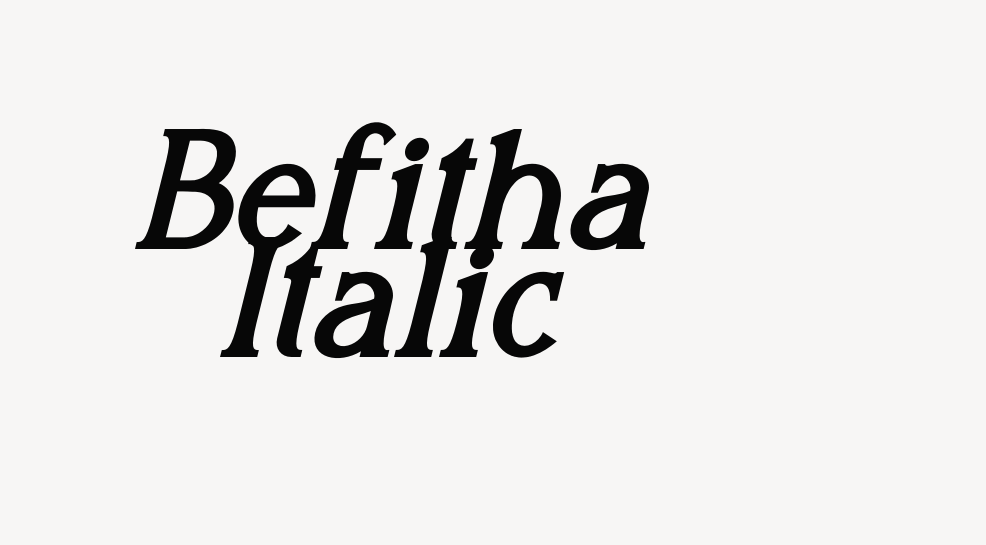 Befitha Italic