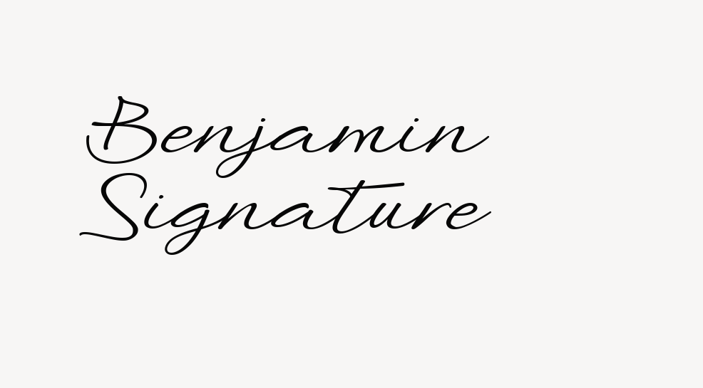 Benjamin Signature