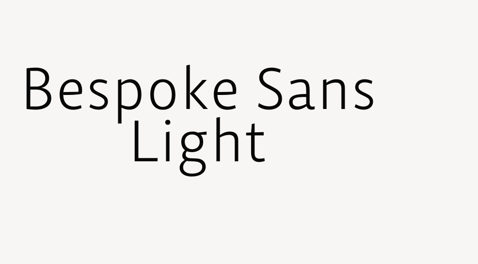 Bespoke Sans Light