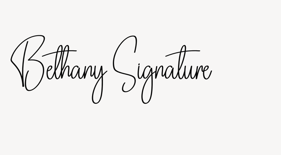 Bethany Signature