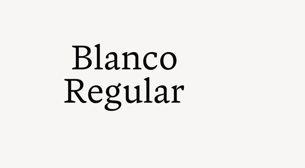 Blanco Regular